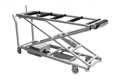 Hefwagen met invoerrol 