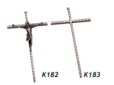Kruisje koperkleur uitvaart