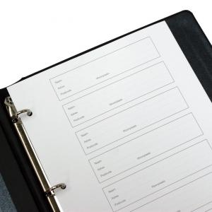 Condoleancemap adresvellen wit