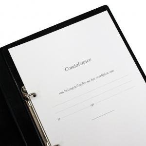 Condoleancemap voorblad wit