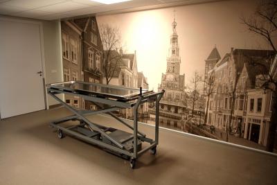 Hefwagen sectietafel RVS Sectieruimte uitvaart