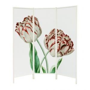 Rouwscherm wit bloem