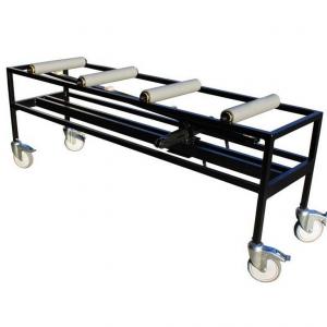 Baarwagen antisliprollen en remsysteem