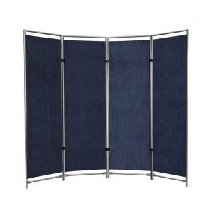 Rouwscherm donkerblauw RVS