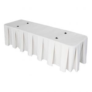 Draperie wit met schaarwagen