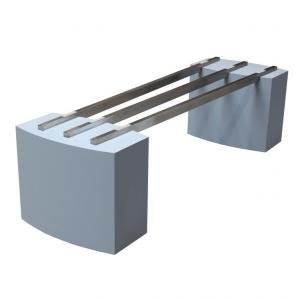Opbaarmeubel blauw met stangen 