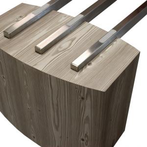 Opbaarmeubel hout met stangen 