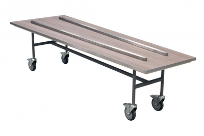 Baarwagen met baarwagenplank RVS rand