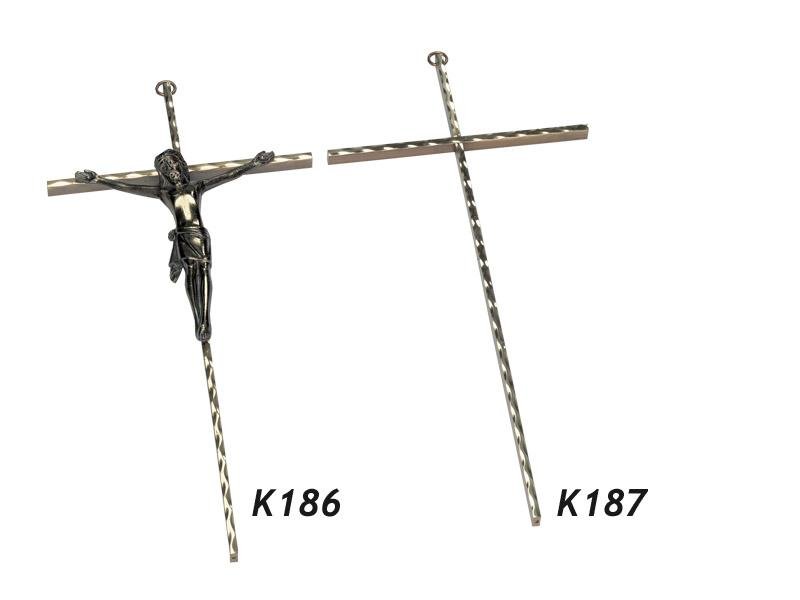 Kruisje volmessing 30 cm