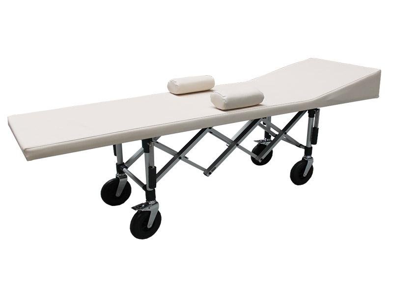 Opbaarbed wit schaarwagen