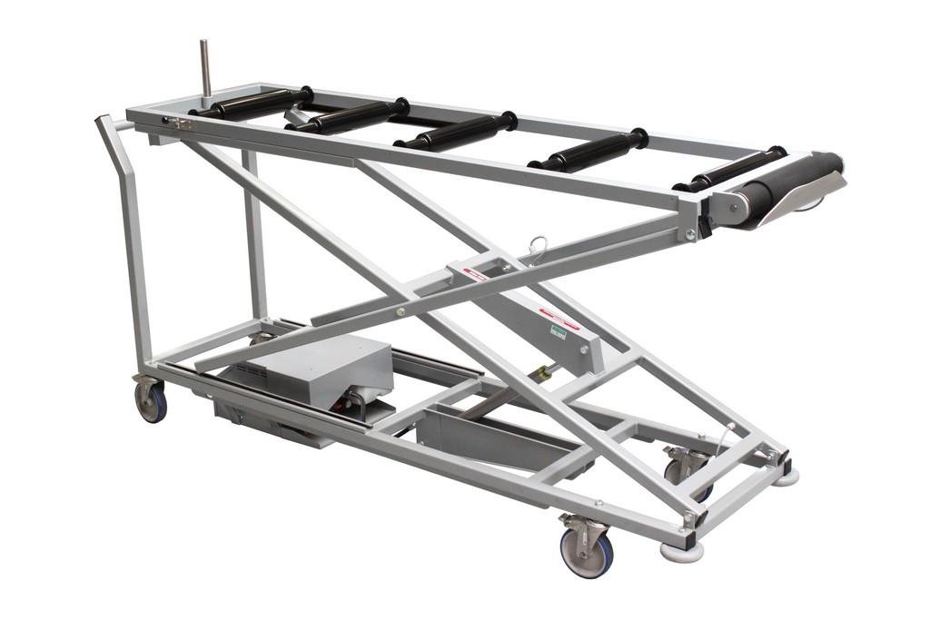 Hefwagen met invoerrol 