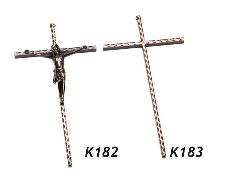 Kruisje koperkleur uitvaart