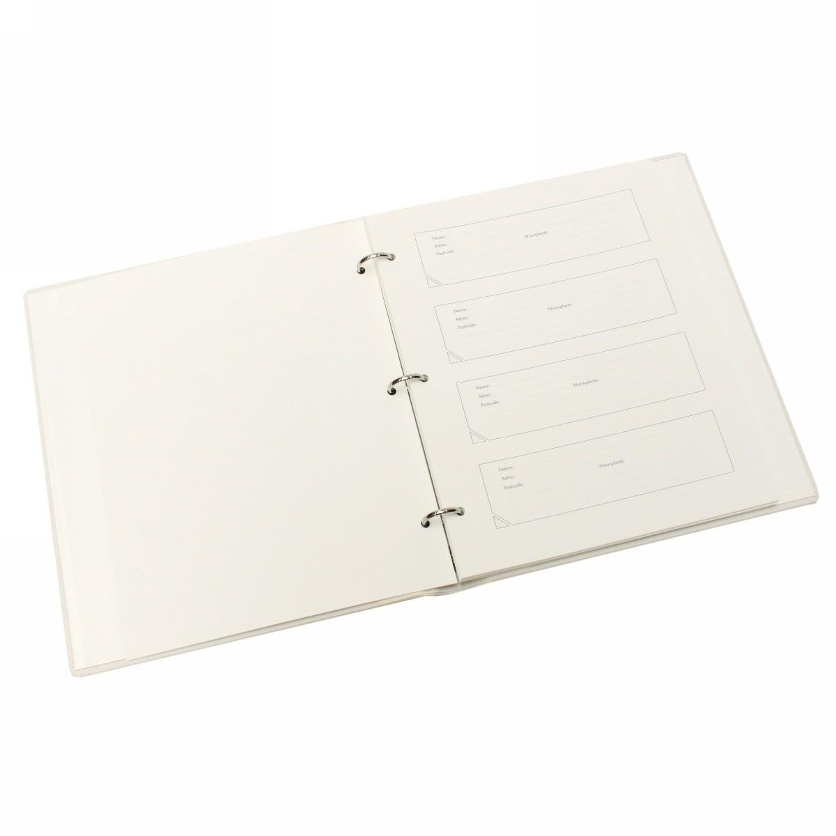 Condoleancemapje open wit