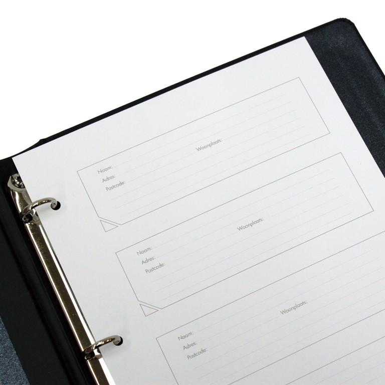 Condoleancemap adresvellen wit