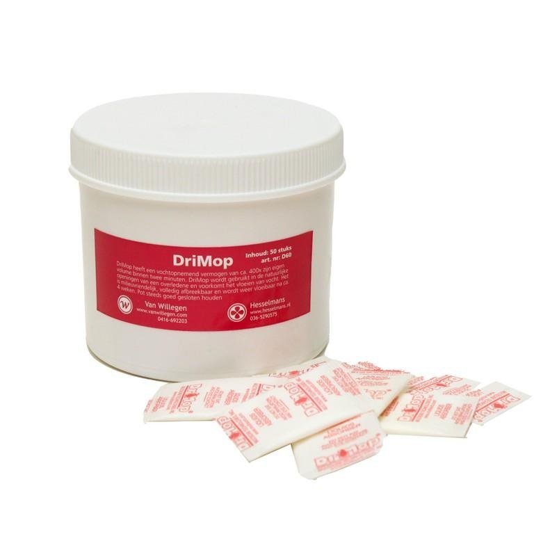 Drimop pot met zakjes 