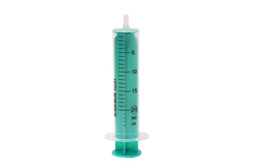 injectienaald transparant 20 ml.