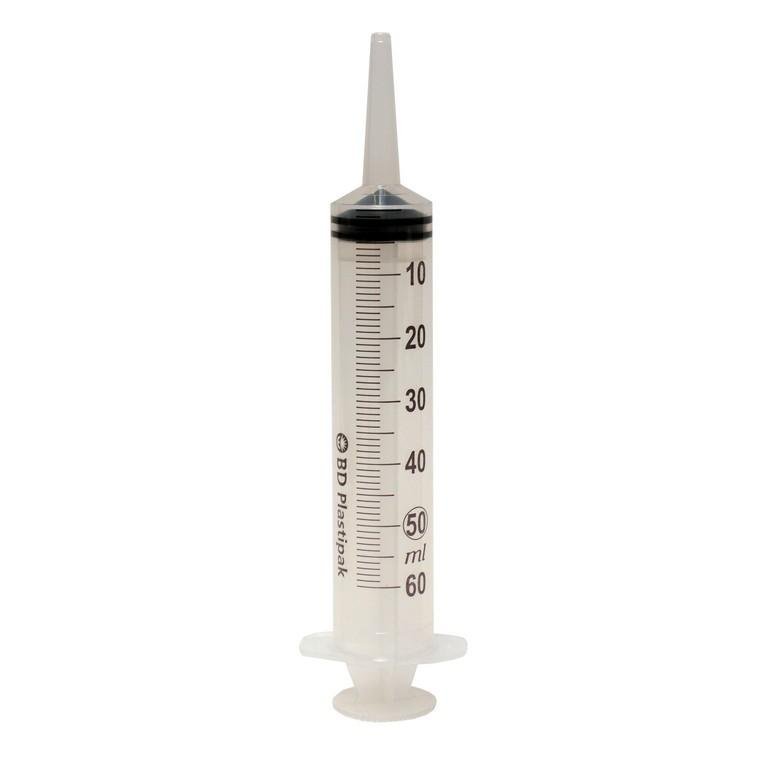 injectienaald transparant 50 ml.