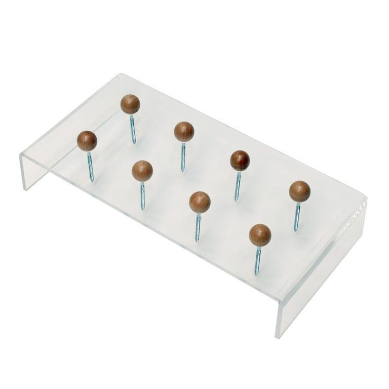 Sluitschroefhouder perspex doorzichtig