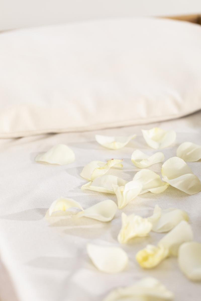 Kussen met matras wit