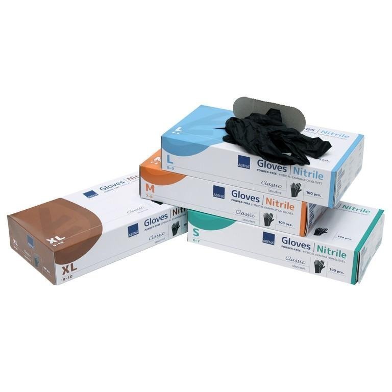 Handschoenen zwart nitril