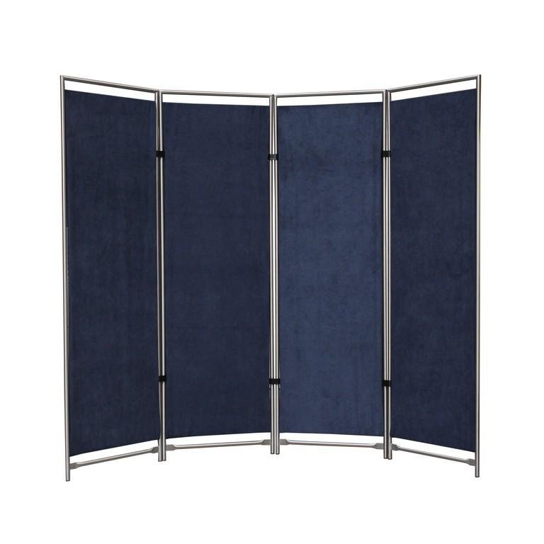Rouwscherm donkerblauw RVS