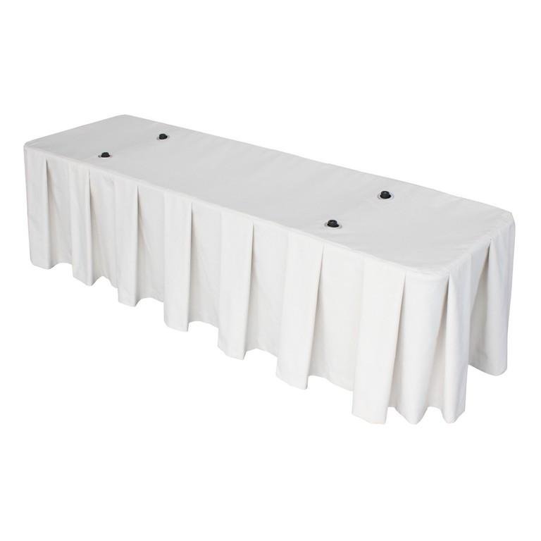 Draperie wit met schaarwagen