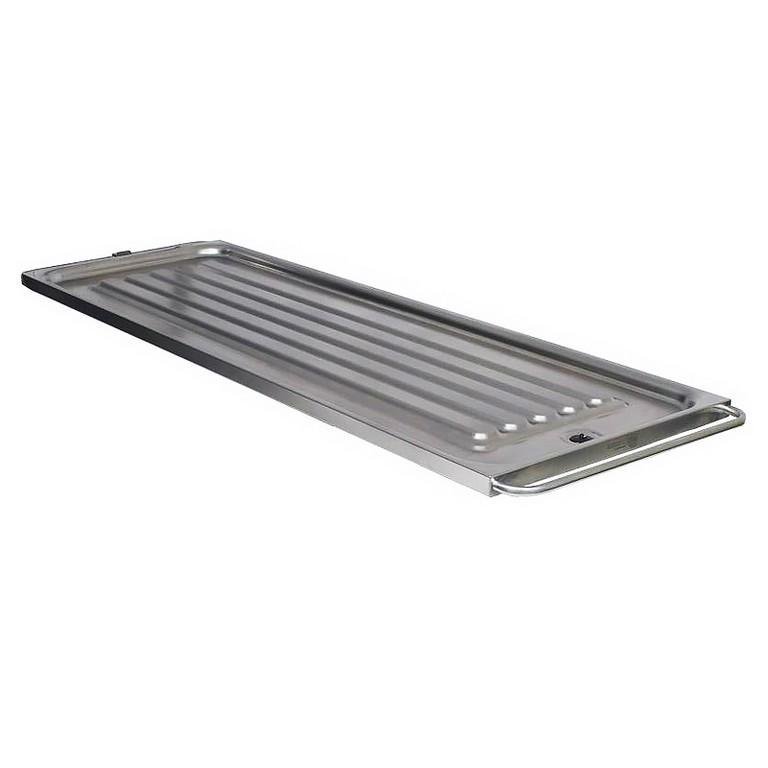 Sectieblad RVS met ribbels 